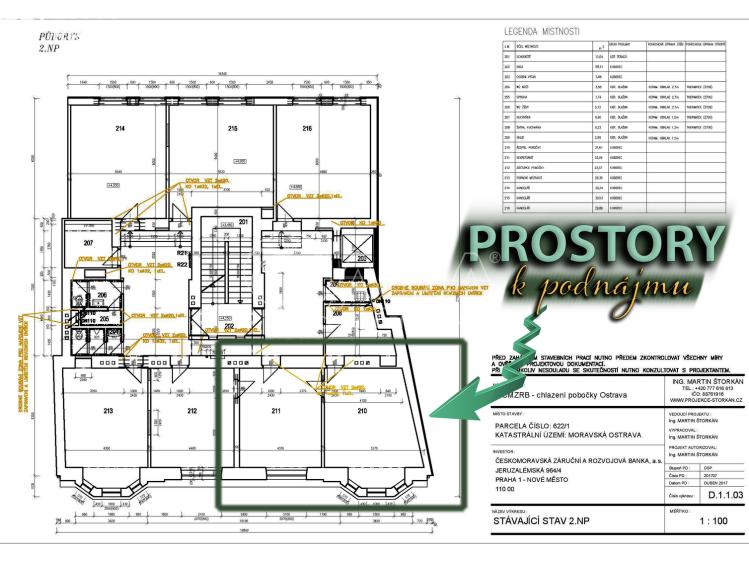 Pronájem komerční nemovitosti Ostrava, Přívozská 133/4 č. 22