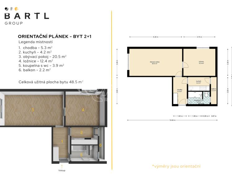 Pronájem bytu 2+1 Lenora č. 13