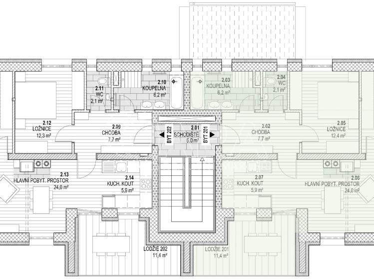 Sale apartment 3+KK Kunčice nad Labem č. 10