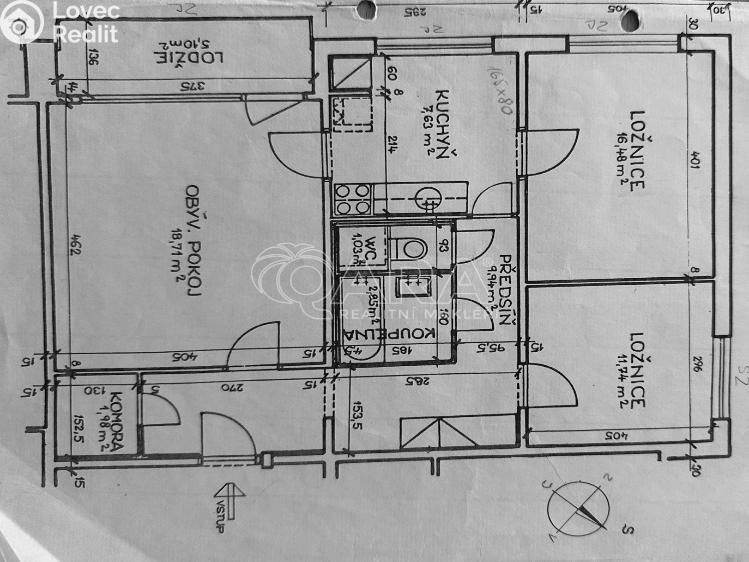 Pronájem bytu 3+1 Praha, Krškova 790/1 č. 28