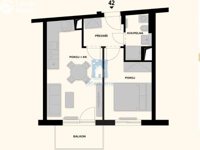 Rent apartment 2+KK Praha 4, Maroldova č. 7