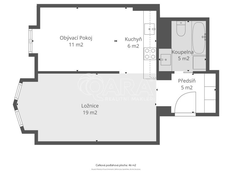 Prodej bytu 2+KK Praha, náměstí Generála Kutlvašra 584/7 č. 12