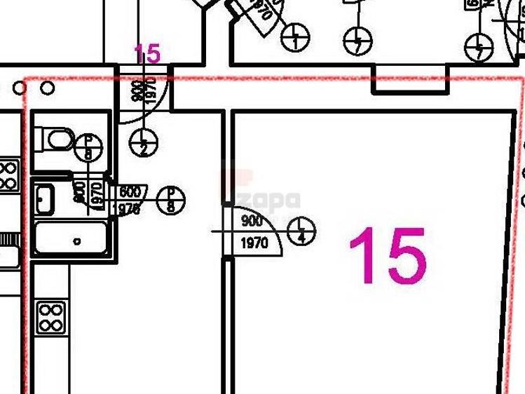 Pronájem bytu 2+KK Praha, Grafická 1096/12 č. 9