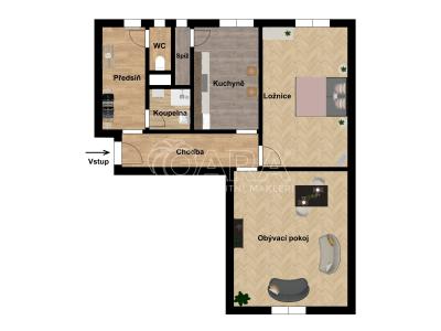 Sale apartment 2+1 Český Těšín, Odboje č. 5