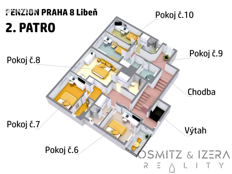 Prodej ubytovacího zařízení Praha, Davídkova 2143/94 č. 8