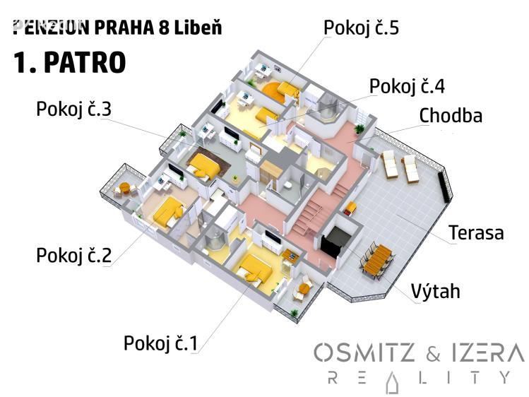 Prodej ubytovacího zařízení Praha, Davídkova 2143/94 č. 7