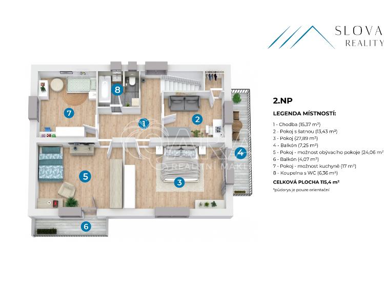 Продажа квартиры 3+1 Ostravice č. 28