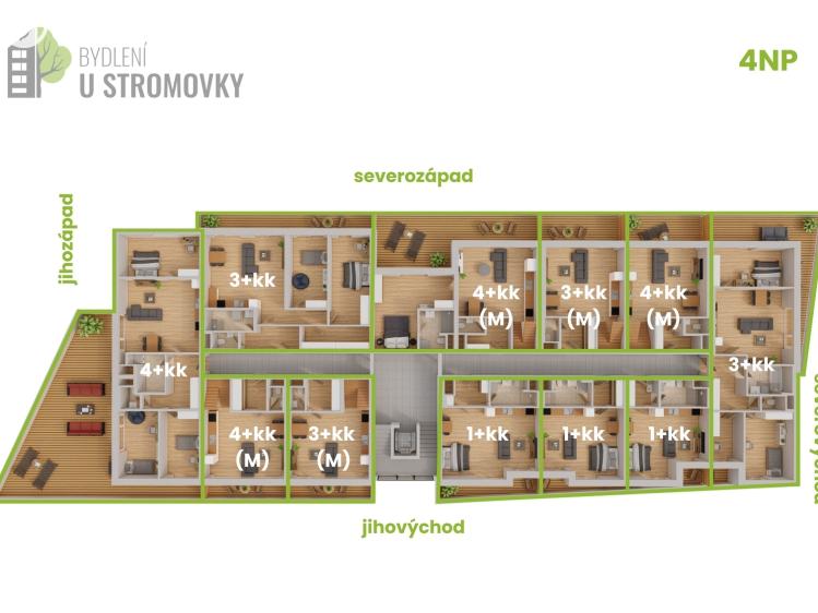 Prodej bytu 2+KK České Budějovice č. 19