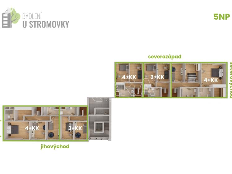 Sale apartment 4+KK České Budějovice č. 26