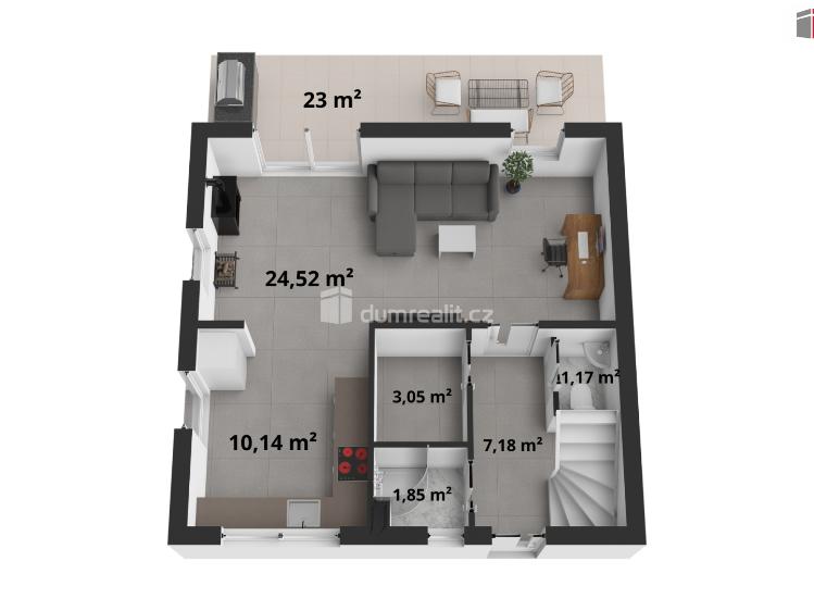 Prodej rodinného domu Kamenice, Lysá č. 30
