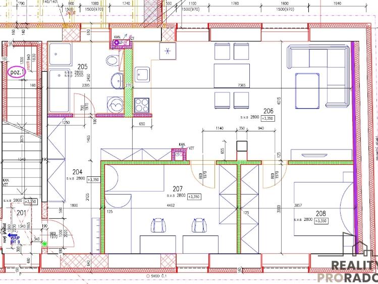 Pronájem bytu 3+KK Ledenice, Náměstí č. 7