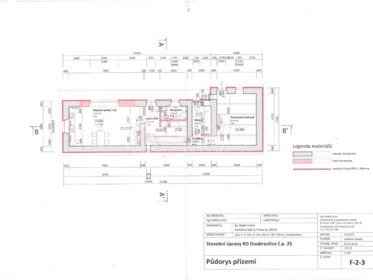 Prodej rodinného domu Doubravčice, Českobrodská č. 19