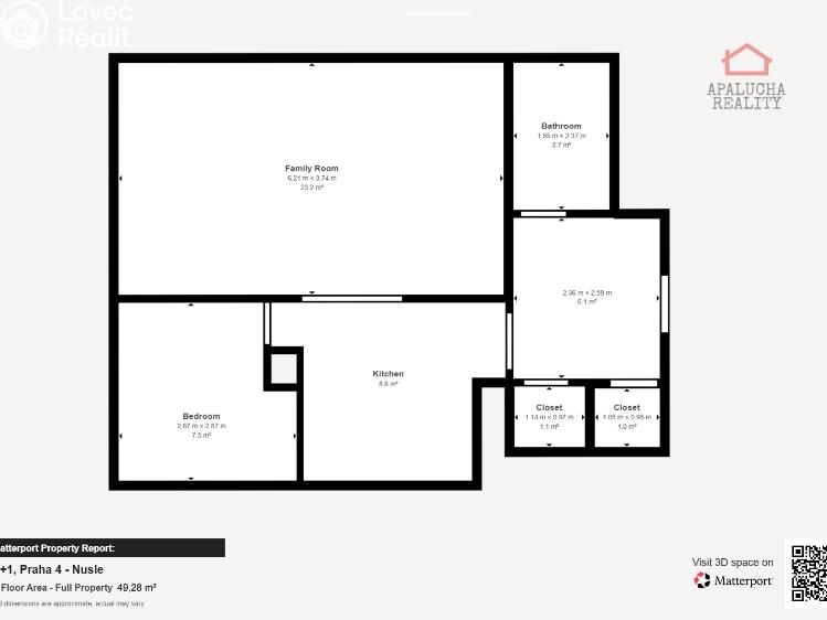 Prodej bytu 2+1 Praha, Pod lázní 1026/2 č. 19