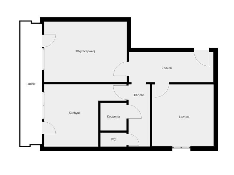 Pronájem bytu 2+1 Hradec Králové, Březhradská č. 14