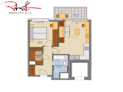 Продаж квартири 2+KK Praha, Thomasova č. 2