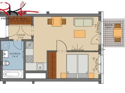 Продаж квартири 2+KK Kralupy nad Vltavou č. 2