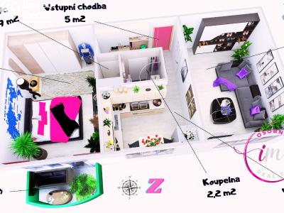 Pronájem bytu 2+1 Jihlava, U Pivovaru č. 3