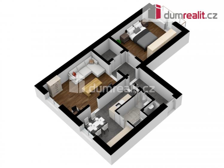 Pronájem bytu 2+1 Břeclav, Budovatelská č. 11