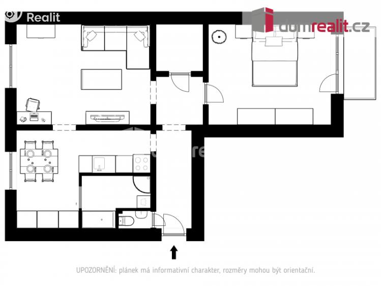 Pronájem bytu 2+1 Břeclav, Budovatelská č. 13