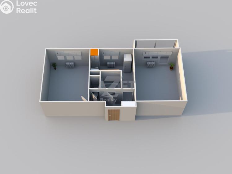 Prodej bytu 2+1 Ostrava, Kosmická 1566/5 č. 4