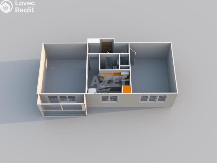 Prodej bytu 2+1 Ostrava, Kosmická 1566/5 č. 6