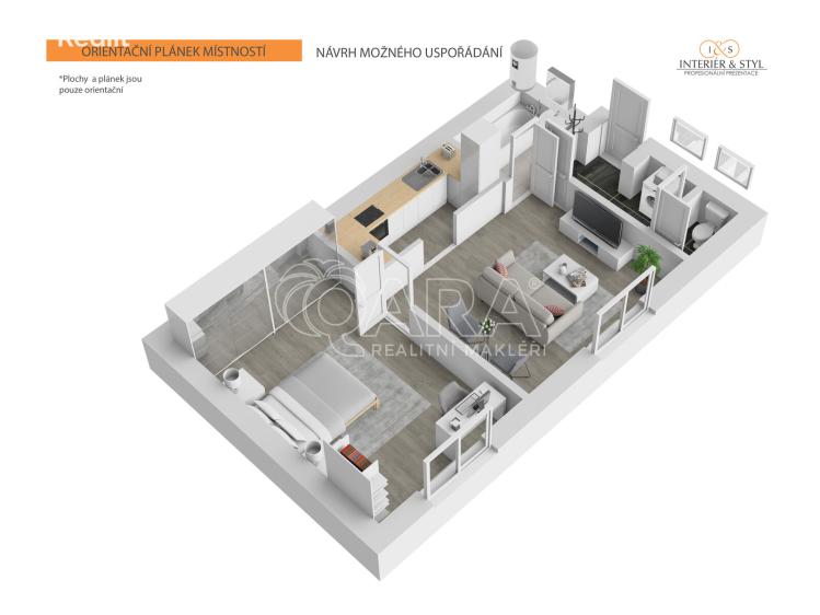 Sale apartment 2+KK Praha, Za vokovickou vozovnou 267/12 č. 8