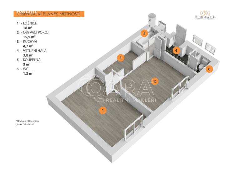 Sale apartment 2+KK Praha, Za vokovickou vozovnou 267/12 č. 9