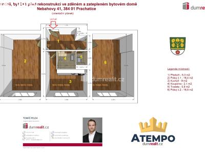 Продаж квартири 2+1 Nebahovy č. 2