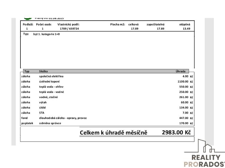 Prodej bytu 1+KK Ostrava, Čs. exilu 473/19 č. 9