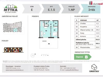 Rent apartment 2+KK Brandýs nad Labem-Stará Boleslav, Hlavenecká č. 3