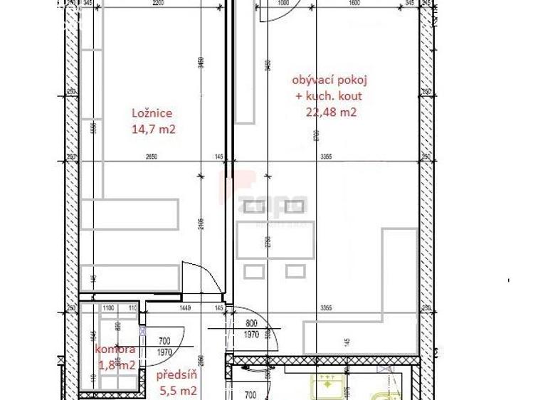 Аренда квартиры 2+KK Praha, Honzíkova 670/14 č. 16