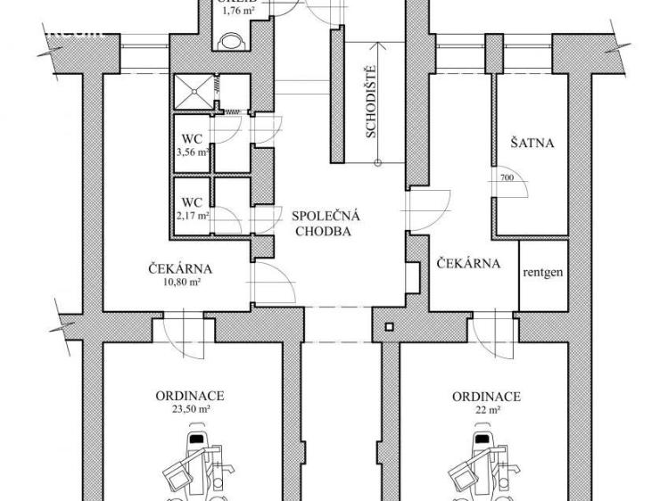 Pronájem ordinace Plzeň, Havlíčkova č. 10