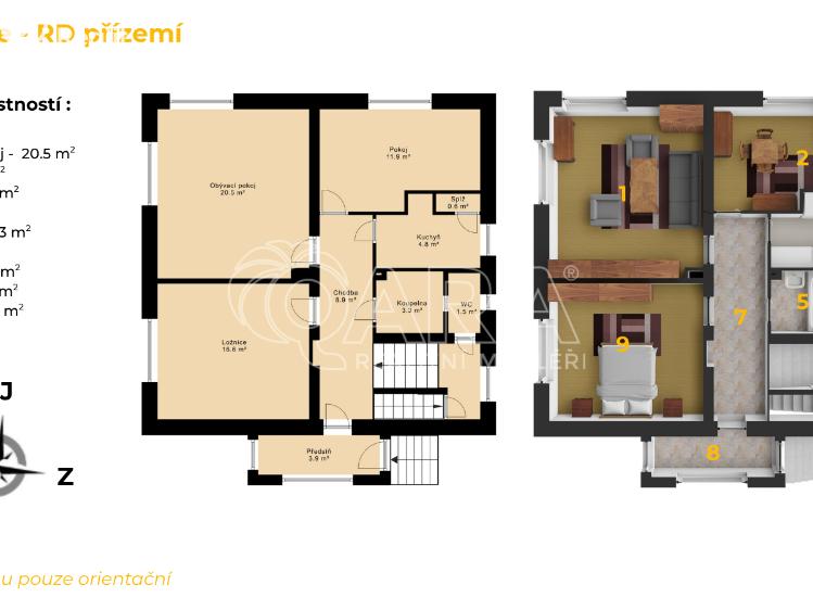 Продаж сімейного будинку Komárov, Sokolovická 400 č. 34