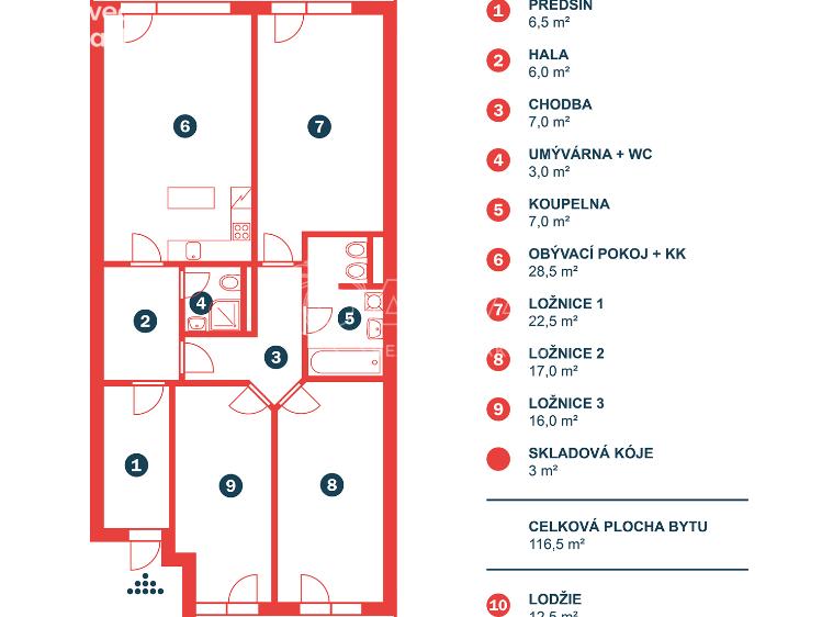 Prodej bytu 4+KK Benešov, Tyršova 182 č. 30