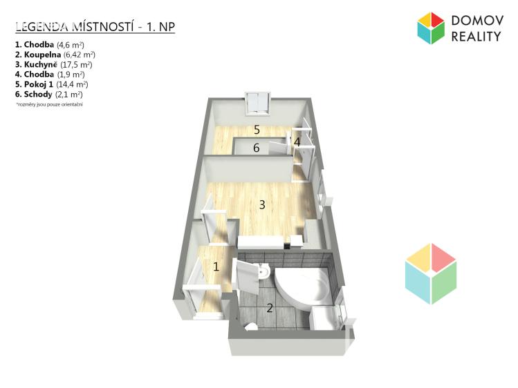 Sale apartment 3+KK Beroun, V Hlinkách 985/20 č. 23