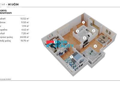 Prodej bytu 3+1 Hlučín, Viléma Balarina č. 5
