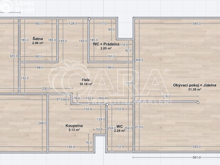 Prodej bytu 3+KK Praha, Točitá 1718/10 č. 5