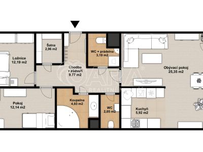 Продажа квартиры 3+KK Praha, Točitá č. 6