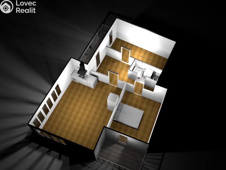 Pronájem bytu 3+KK Plzeň, Kotkova č. 13