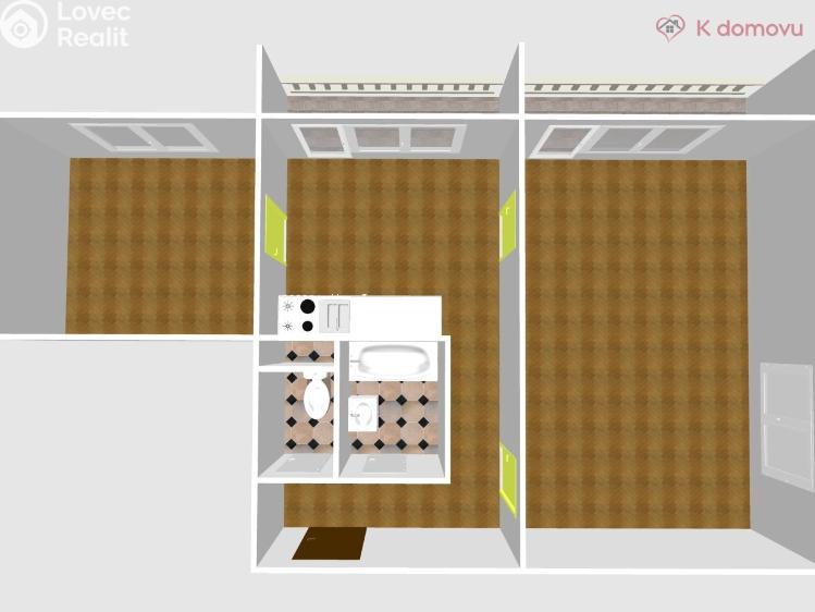 Prodej bytu 2+1 Přerov, tř. 17. listopadu 326/4 č. 2