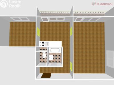 Sale apartment 2+1 Přerov, tř. 17. listopadu č. 2