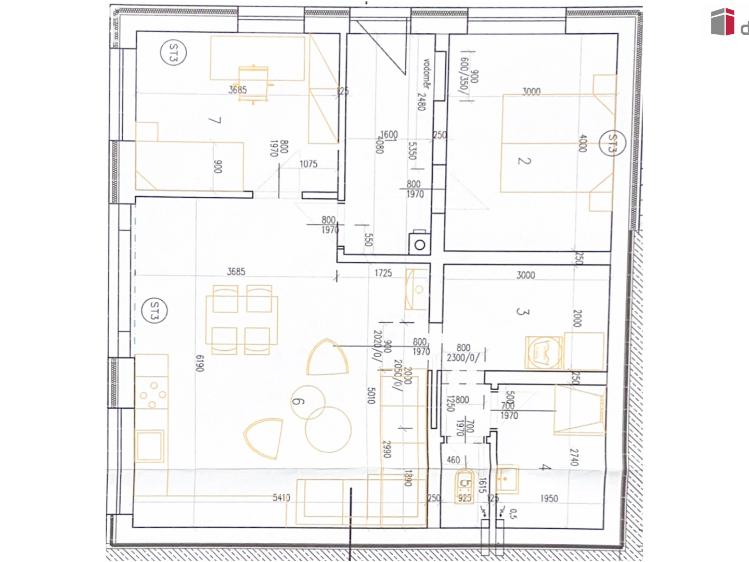 Pronájem bytu 3+KK Boršice č. 13