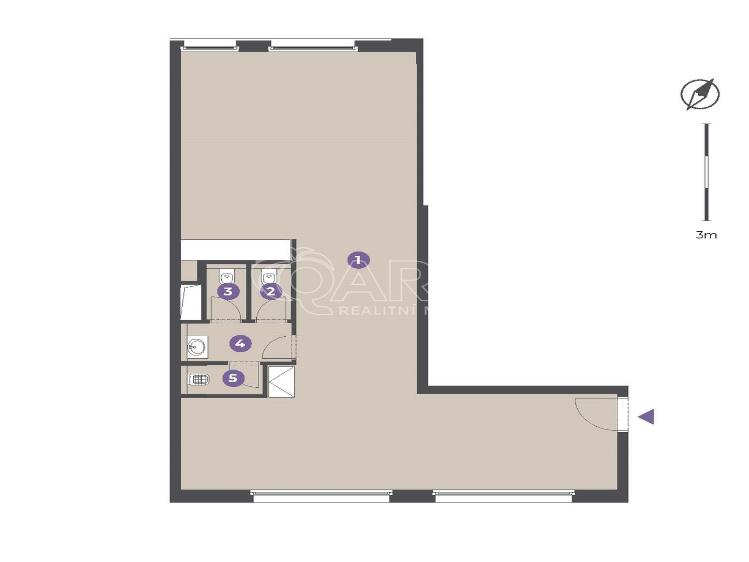 Pronájem kanceláře Praha, Litoměřická 879/1 č. 10