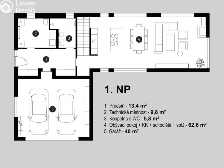 Prodej rodinného domu Vysoký Újezd, U Sadaře č. 21