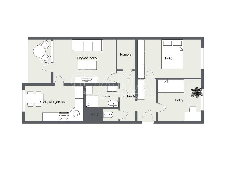 Оренда квартири 3+1 Praha, Střekovská 1341/8 č. 8