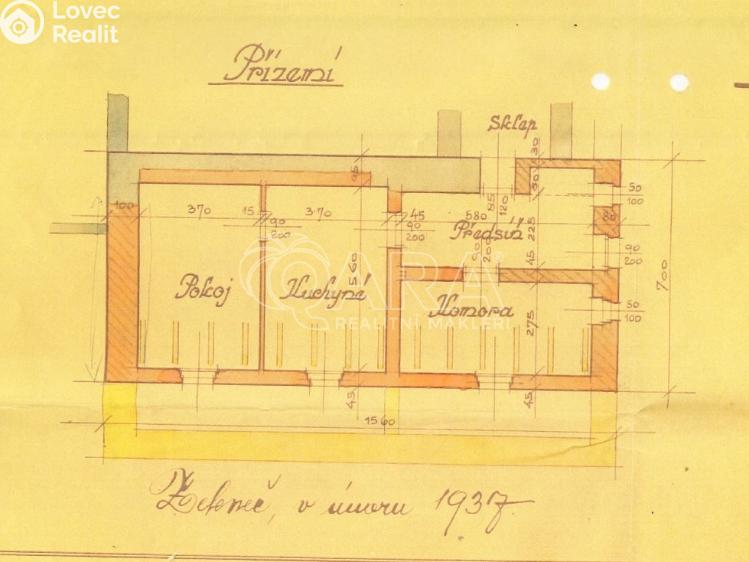 Prodej stavebního pozemku Zápy č. 30