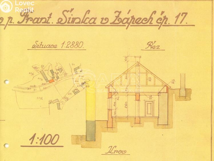 Prodej stavebního pozemku Zápy č. 29