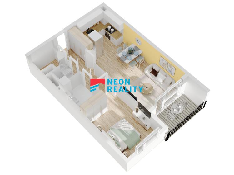 Rent apartment 2+KK Opava, Císařského pluku 3078/3 č. 12