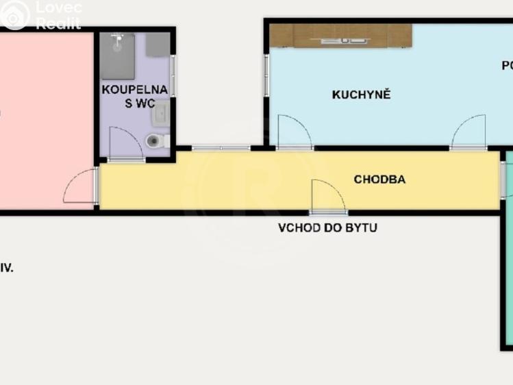 Pronájem bytu 3+1 České Budějovice, Karla IV. 104/2 č. 3