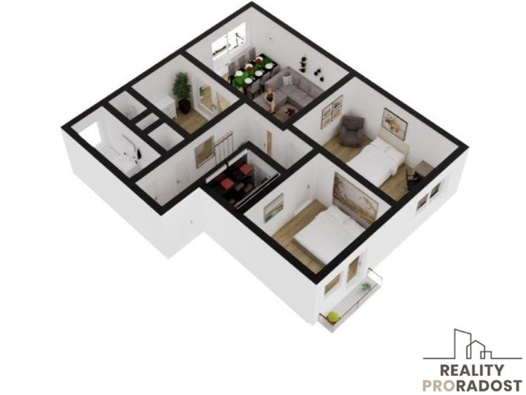 Prodej bytu 3+1 Jesenice č. 12